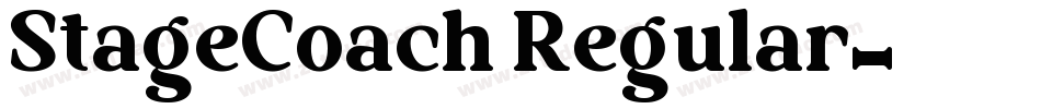 StageCoach Regular字体转换